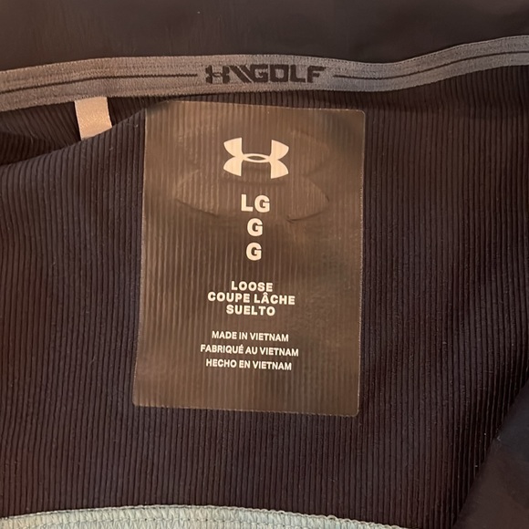 Under Armour rain jacket. Large. Grey and black with accent color - Picture 2 of 4